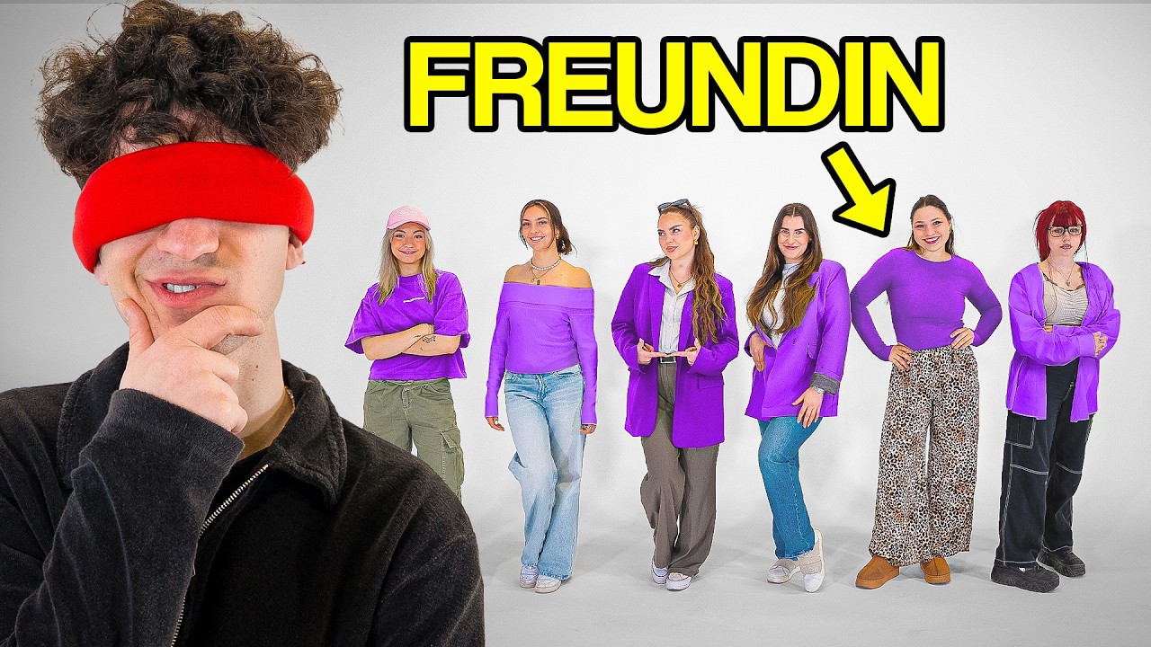 Erkenne ich meine Freundin BLIND unter 7 Frauen? 💔