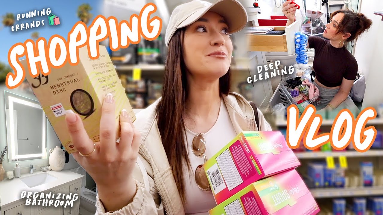Organizing My Bathroom, Cleaning, and Shopping! *Productive Vlog*
