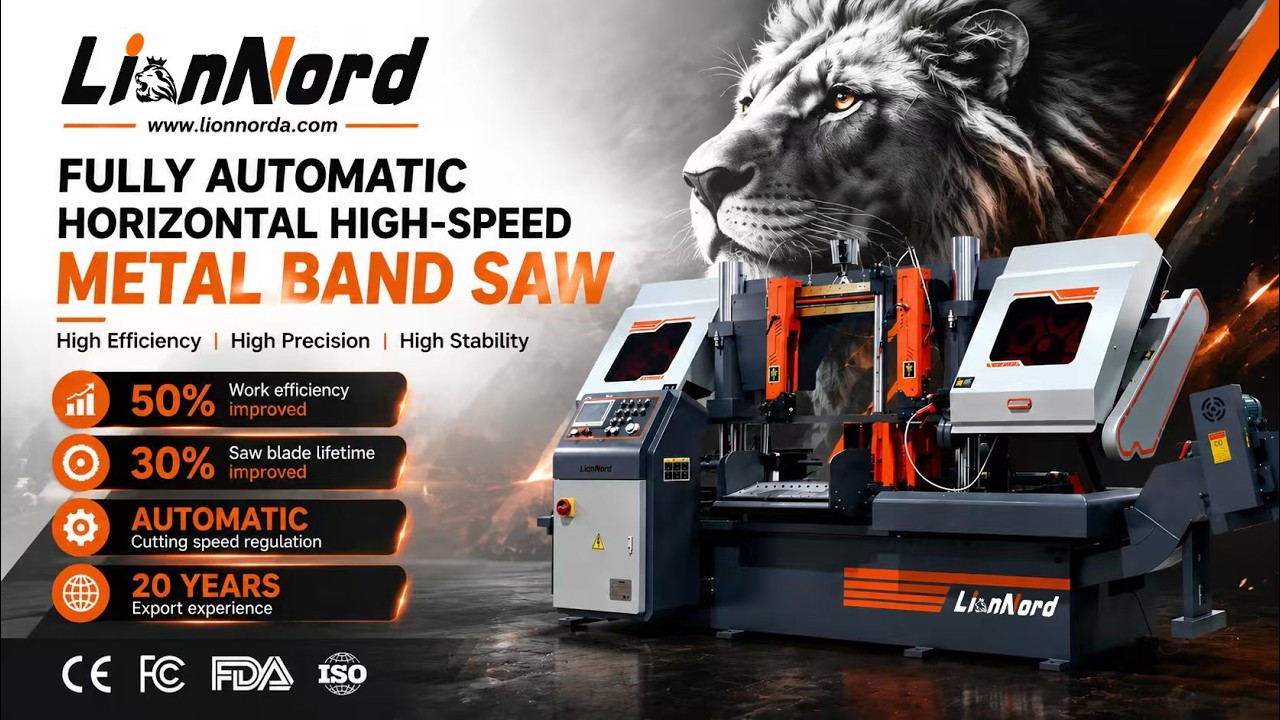 330mm intelligent cutting speed regulation automatic metal cutting band saw machine with efficiency