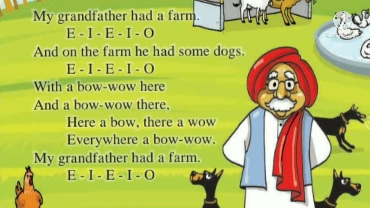 My grandfather had a farm/std 1/ Rhymes/