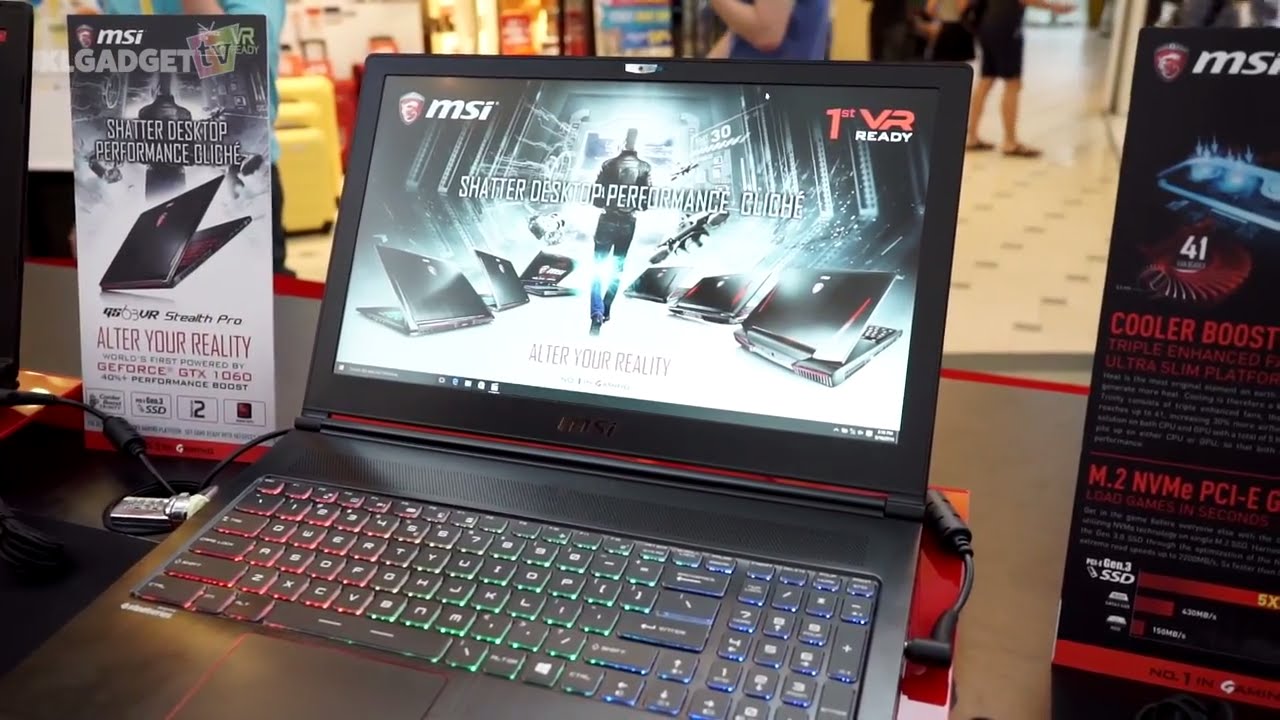 Первый взгляд на игровые ноутбуки серии GTX 10 от MSI