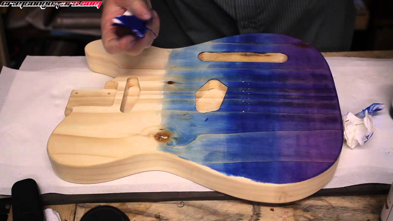 Ep 3 - How to Use Stunning Stains by Crimson Guitars - A Demonstration in Blue