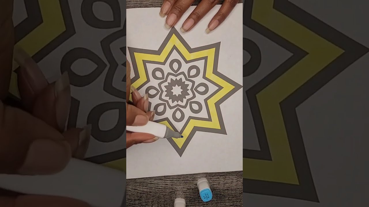 Relaxing Mandala Coloring | Bold & Easy Design