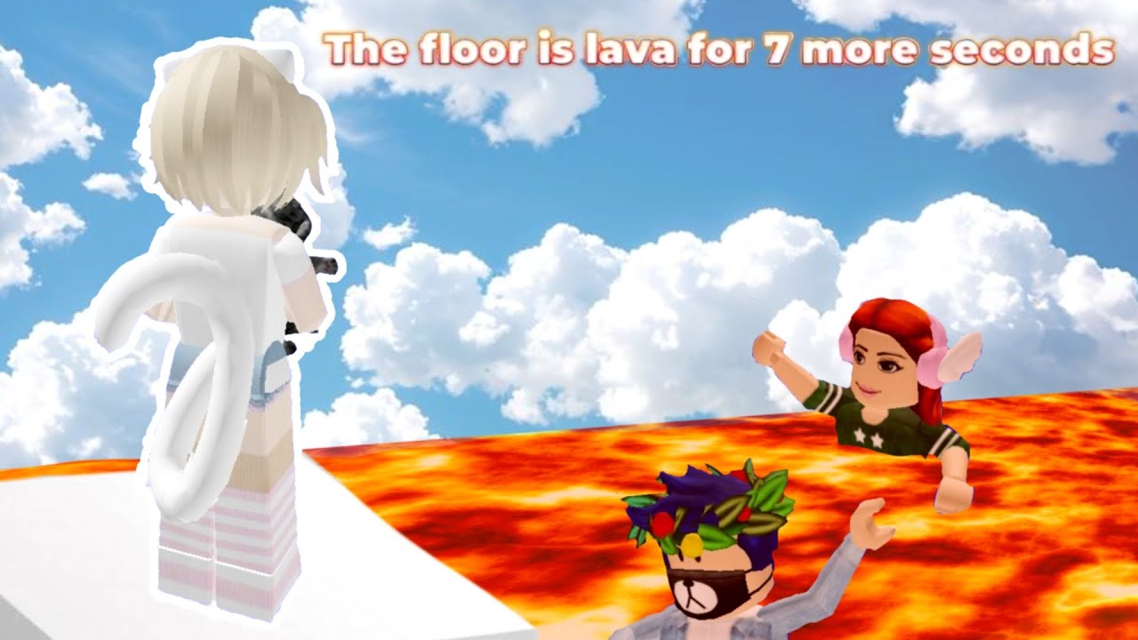 Играю в Пол - это лава, пока котёнок мешает🐾🔥 | Roblox the floor is LAVA!