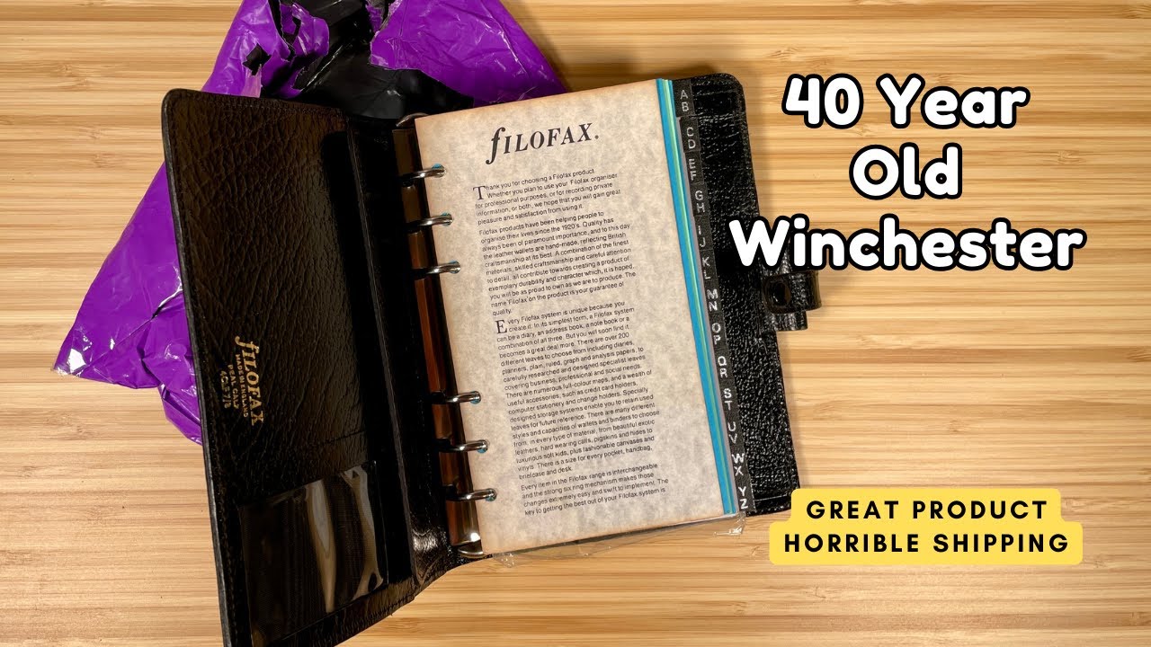 My New Filofax Winchester From 1980s