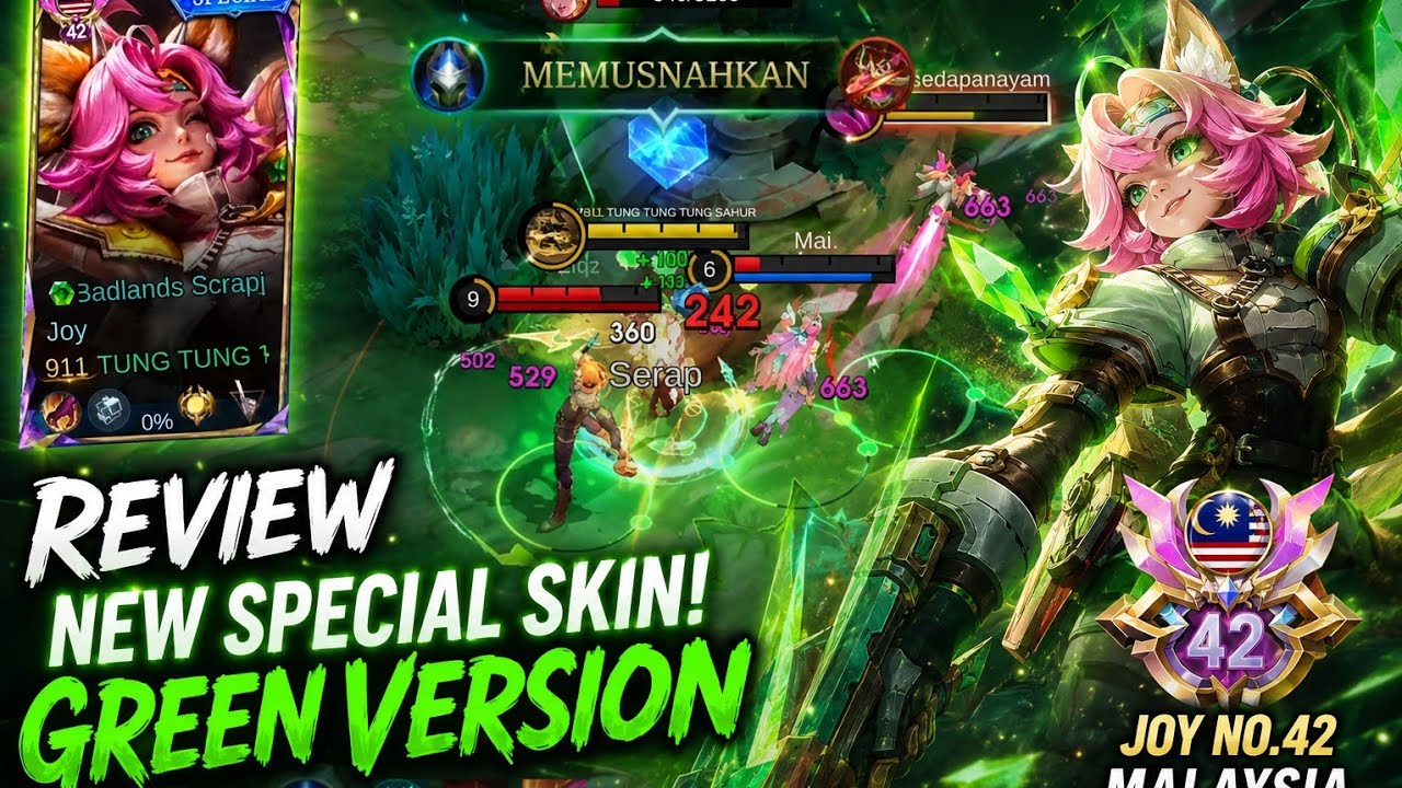 GAMEPLAY NEW FREE SPECIAL SKIN FROM MALAYSIA JOY!I! SOLO RANKED