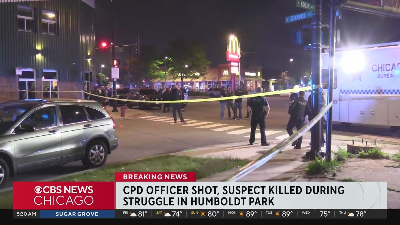 Chicago police officer shot, man killed in Humboldt Park