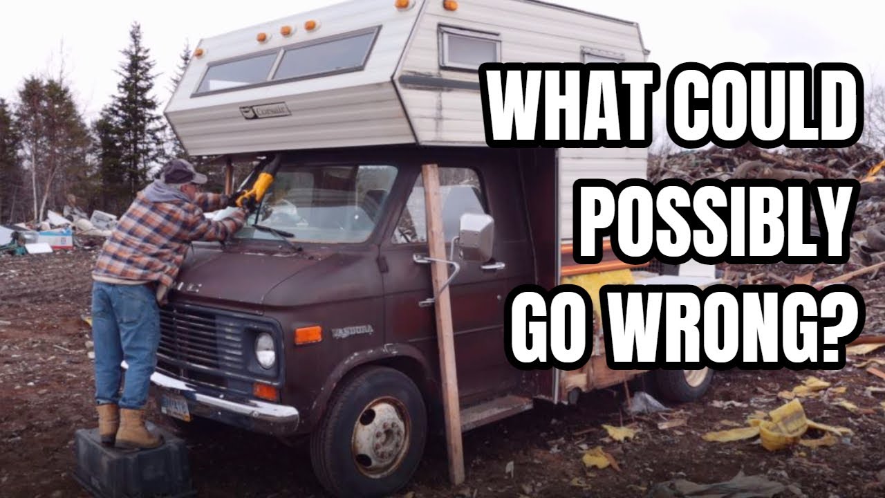 REMOVING THE CAMPER from a GMC 3500 Motorhome!  - [6]