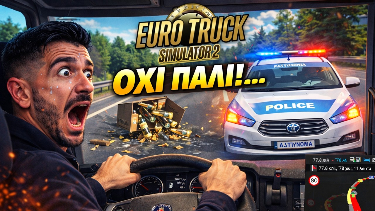 Οδηγός φορτηγού IRL vs ETS2 😅 LIVE Q&A + Gameplay