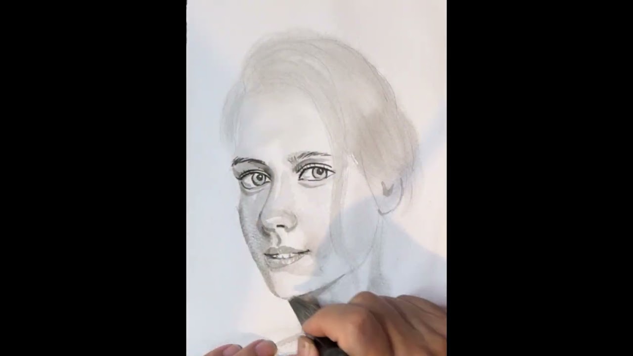 水墨人物素描  Ink Portrait Sketch  #drawing #portrait  #sketch  #artwork  #ink #paintingtutorial  #artist