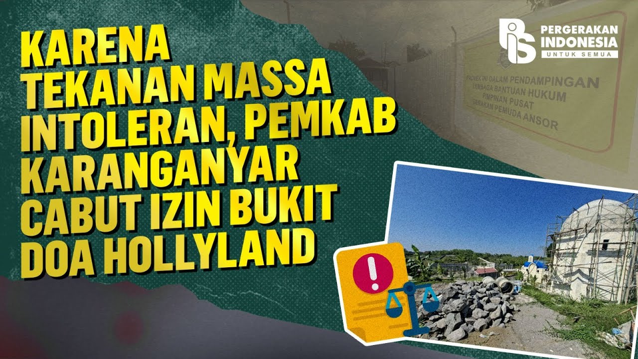 Karena Tekanan Massa Intoleran, Pemkab Karanganyar Cabut Izin Doa Hollyland