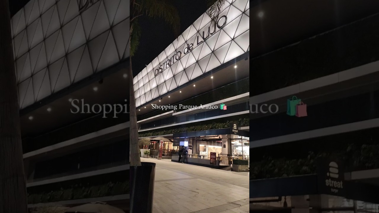 Olha como &eacute; o SHOPPING MAIS CHIQUE do Chile! Parque Arauco #shorts #shopping #chile