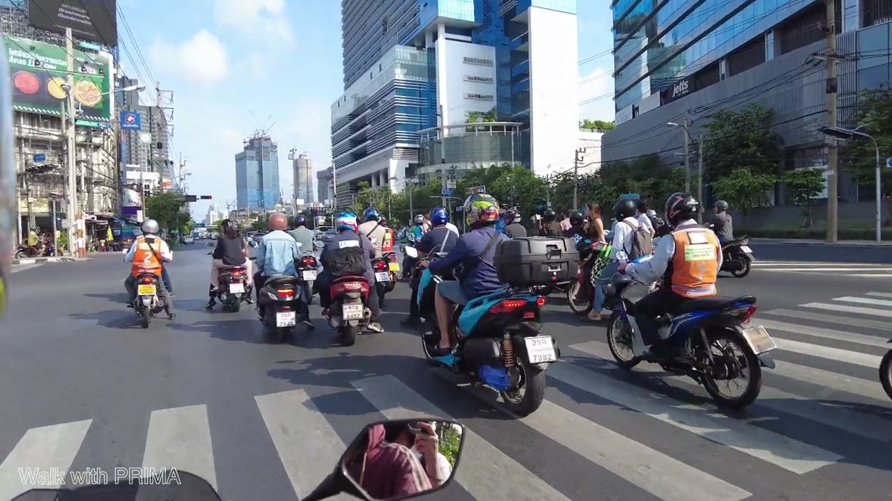 [4K] 🇹🇭 Heavy Traffic in Bangkok Busy Area | Bangkok | Thailand