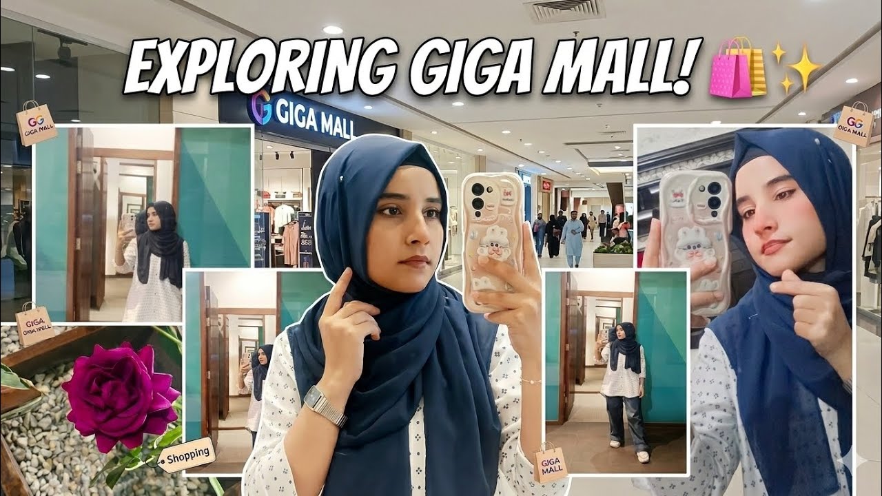 Exploring Giga Mall for the first time in my life|Eid Shopping for him ❤️|