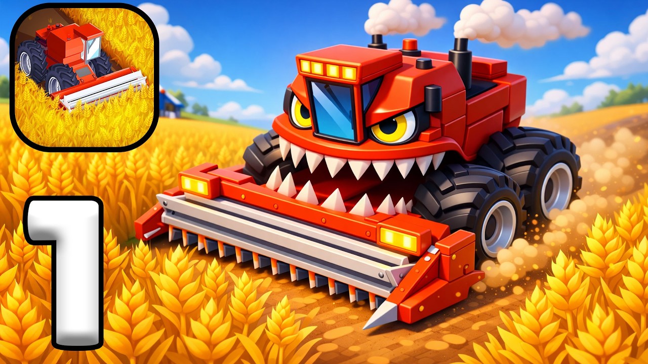 Harvest.io Gameplay Walkthrough Part 1 🌾 Massive Farm Harvesting Action (Android & iOS)