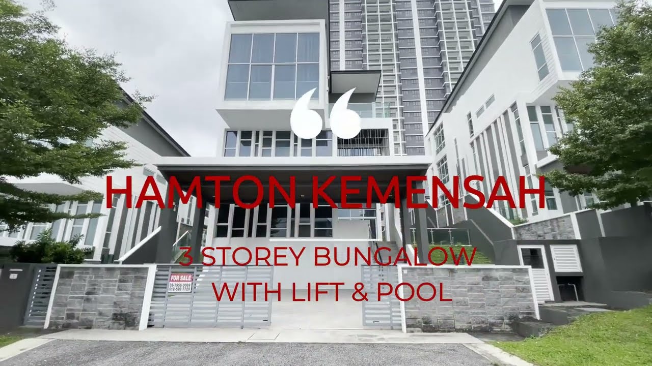 RM5 Mil Show House Tour Bungalow Hamton Kemensah Taman Melawati With Lift & Pool