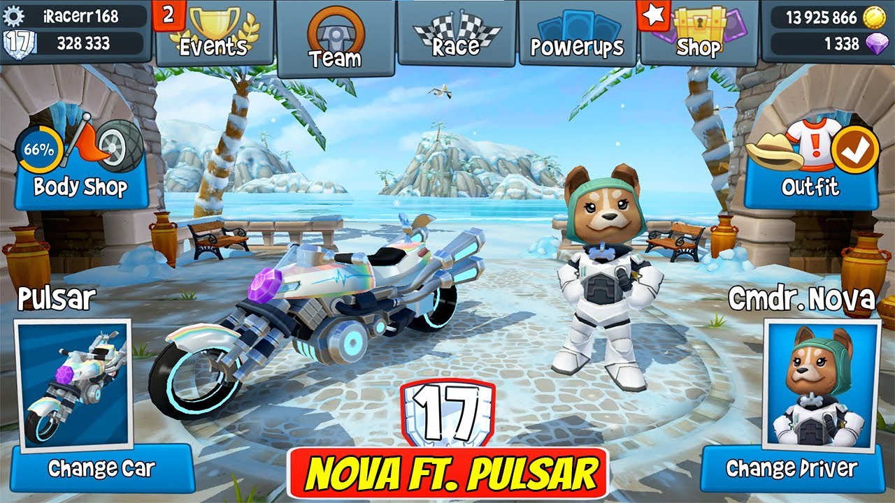 Nova ft. Pulsar Superbike Crazy Stunts | Futuristic Superbike Setup! | BBR2