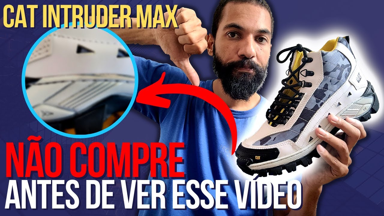 Bota Caterpillar Intruder Max (Mercado Livre) Review Completo - Bonita mas não vale a pena, assista!