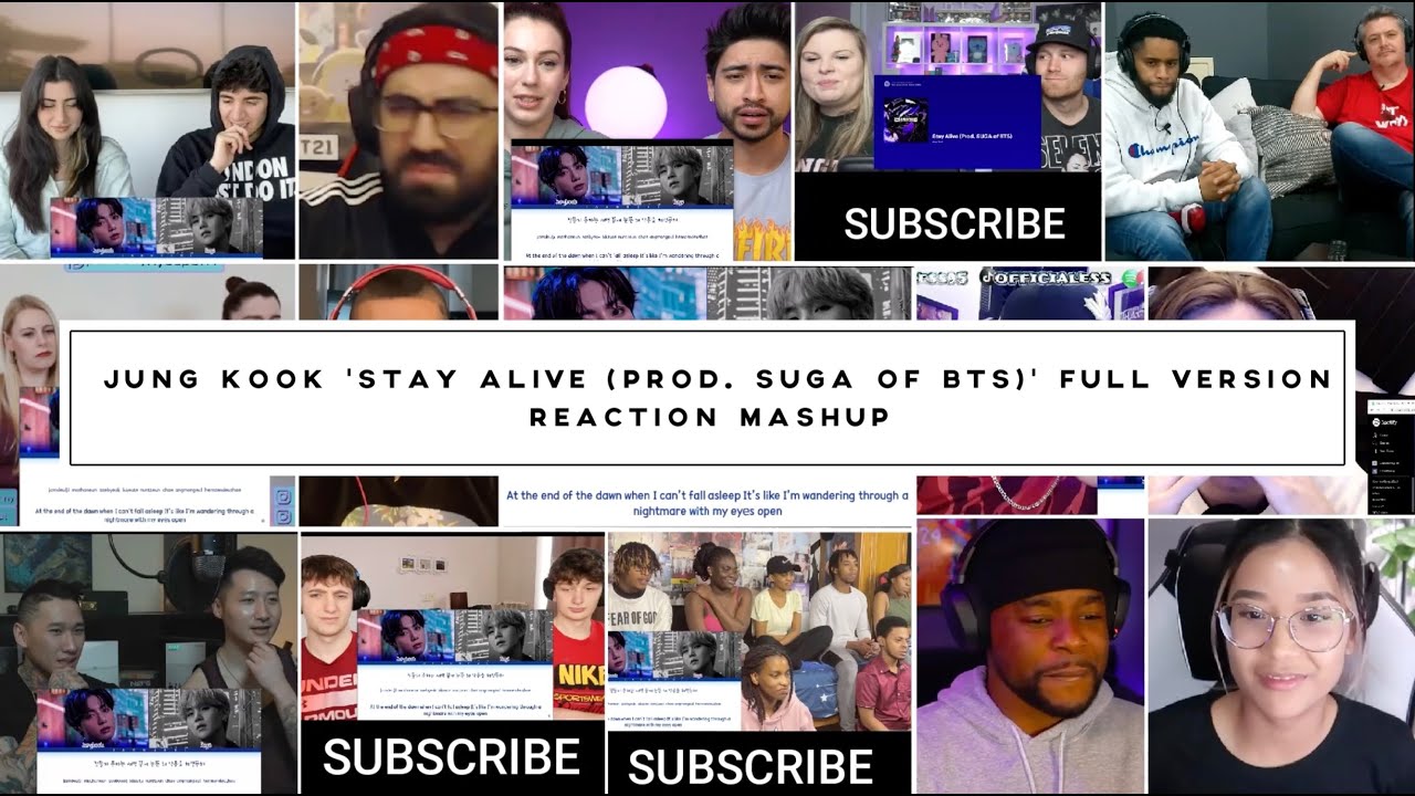 Jung Kook ‘Stay Alive (Prod. SUGA of BTS)’ Full Version | Reaction Mashup | VVZA
