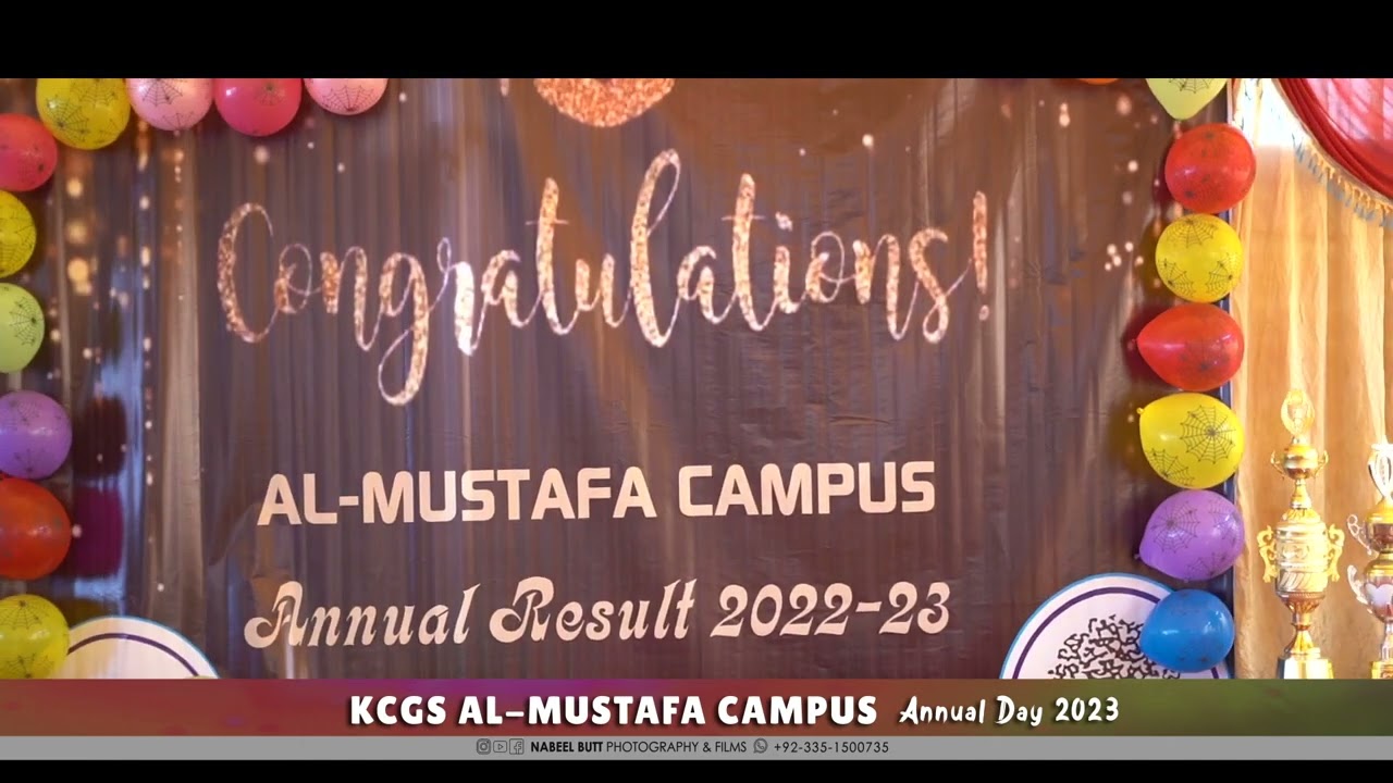 KCGS AL MUSTAFA CAMPUS || ANNUAL DAY INTRO 2023