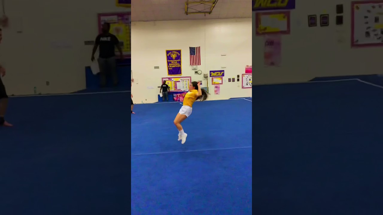 College Cheer Tumbling #RamsUp #Shorts