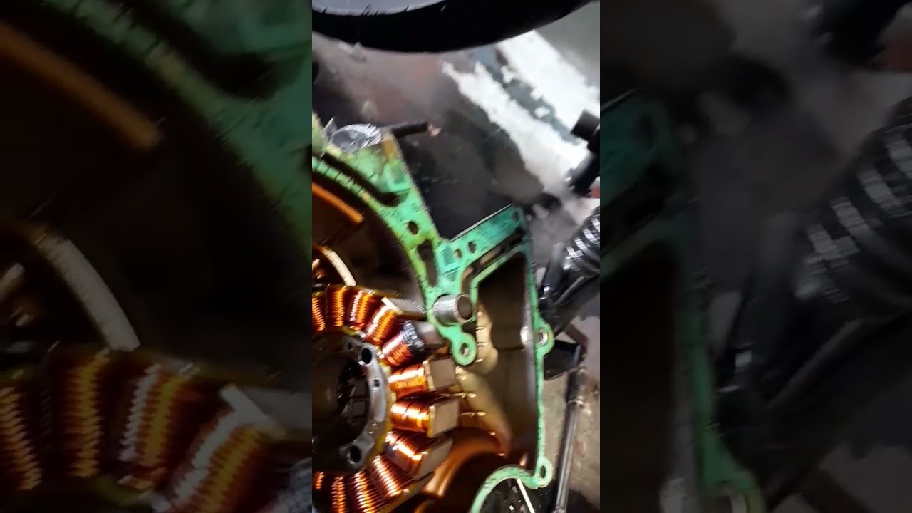 piaggio x evo 400 .. burned stator 🤣