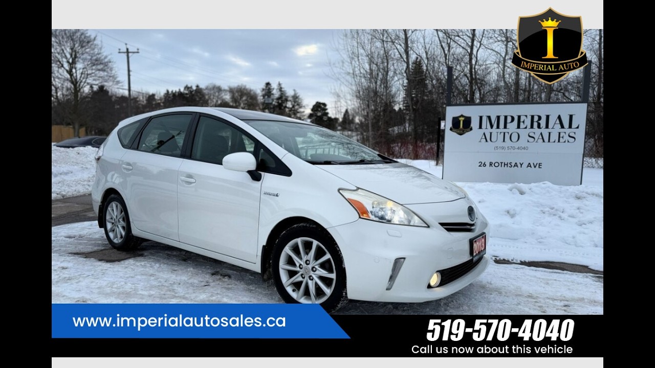 2013﻿ ﻿Toyota﻿ ﻿Prius v﻿ ﻿Hybrid Hatchback | https://www.imperialautosales.ca/inventory/