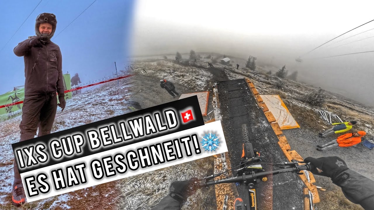 Schnee beim Downhill-Rennen! ❄️ Bellwald Race Day | iXS Cup Finale - Julian Schneider