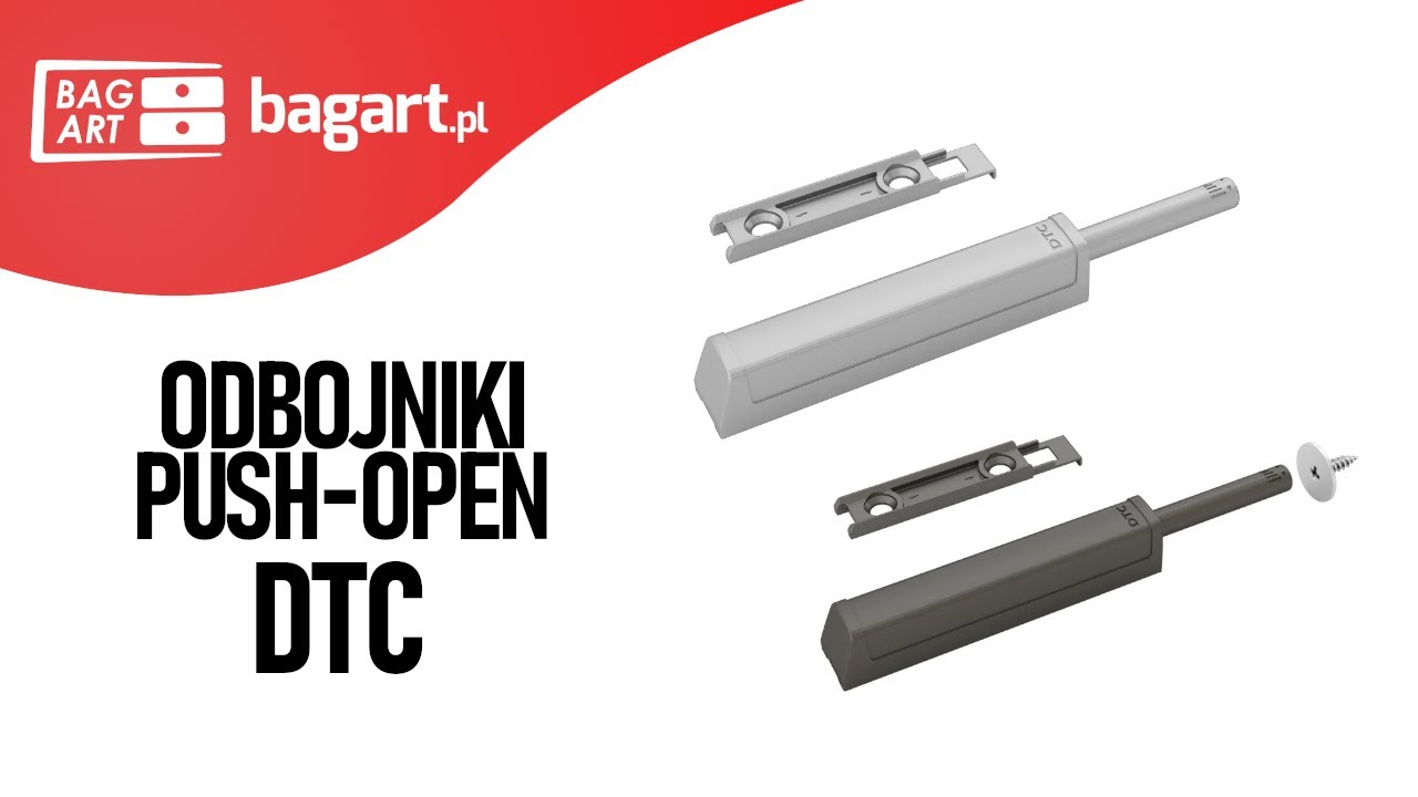 Odbojniki PUSH-OPEN DTC montaż i regulacja - BAGART.pl