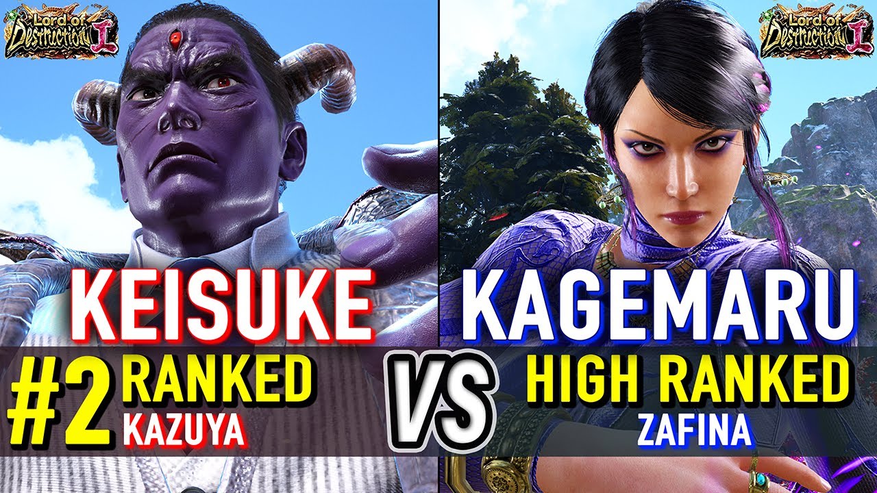 T8 🔥 KEISUKE (#2 Ranked Kazuya) vs KAGEMARU (Zafina) 🔥 Tekken 8 High Level Gameplay