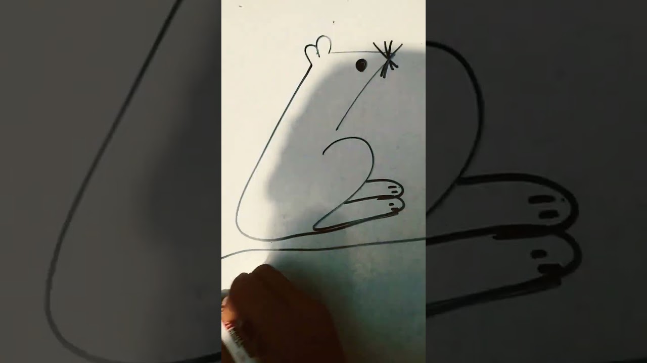 7 = rat  chuha How to draw rat . easy drawing hack for beginners.step by step. drawing hack for kids