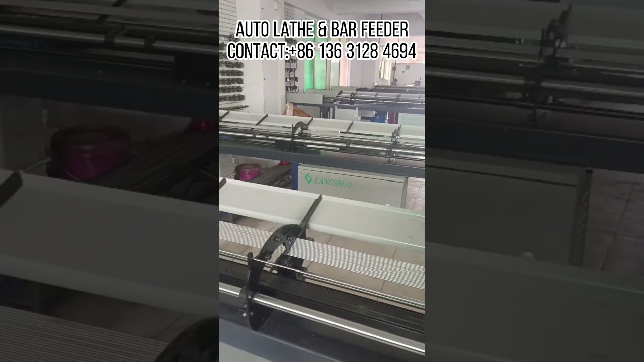 Auto Swiss lathe & Bar feeder
