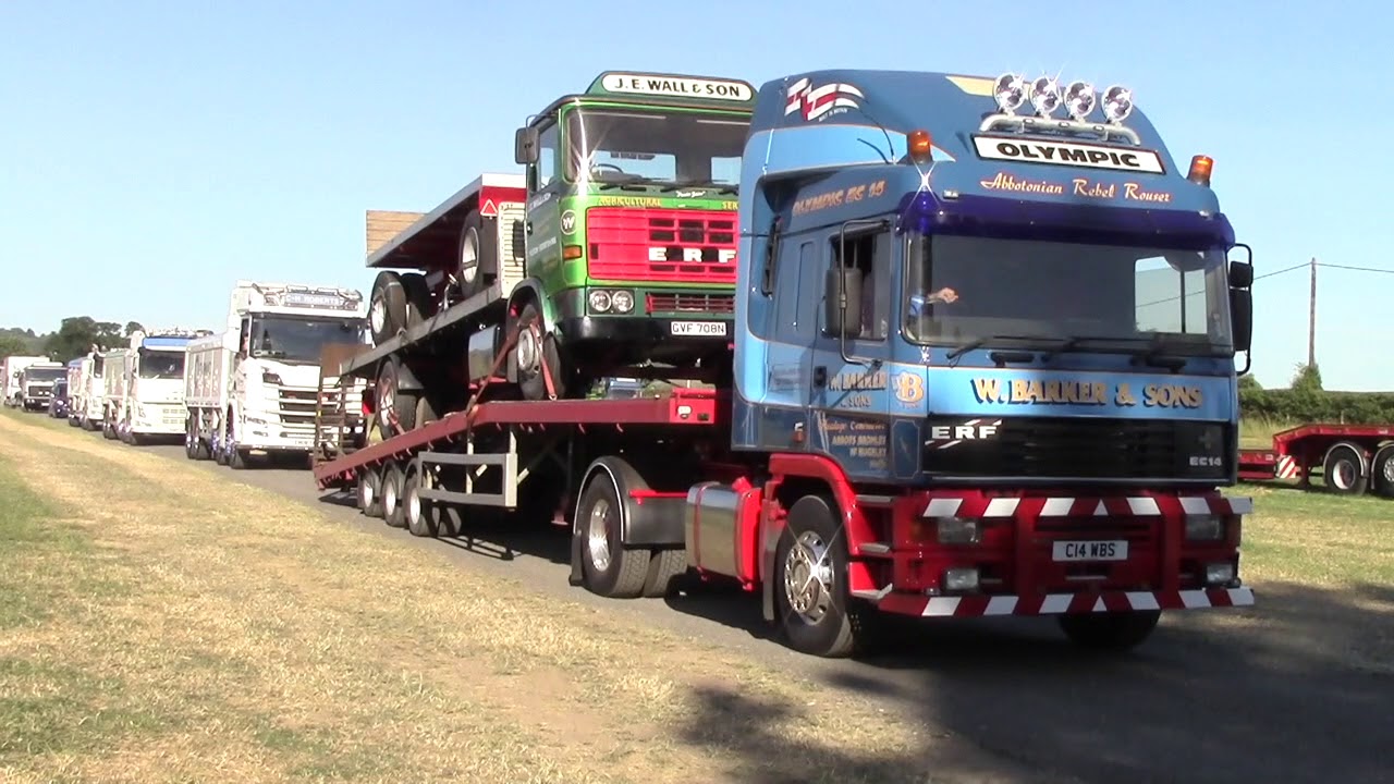 TRUCK DEPARTURES KELSALL STEAM RALLY 2018 ERF, FODEN etc