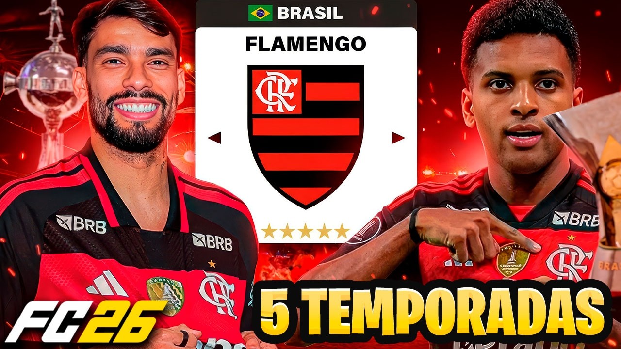PEGUEI O PROJETO DO FLAMENGO POR 5 TEMPORADAS NO EA FC 26