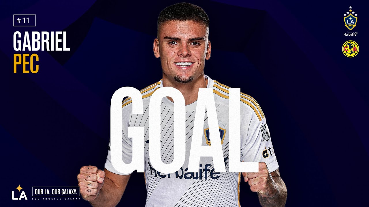 GOAL: Gabriel Pec levels the match for LA Galaxy in friendly vs. Club America