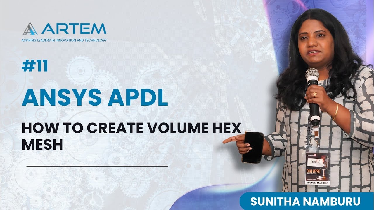 How to create volume hex mesh-Ansys APDL#11 #shorts #youtubeshorts #trending #viralvideo #shortvideo