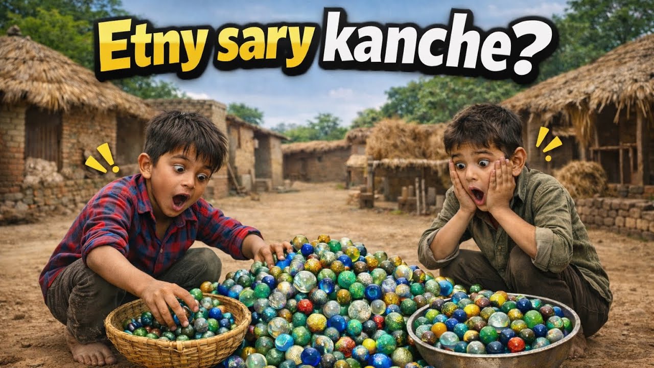  Etny Sary Kanche? 😲 | Bachon ka Reaction | Kancha master #kancha #marbles #goli #viral #kanche #4k 
