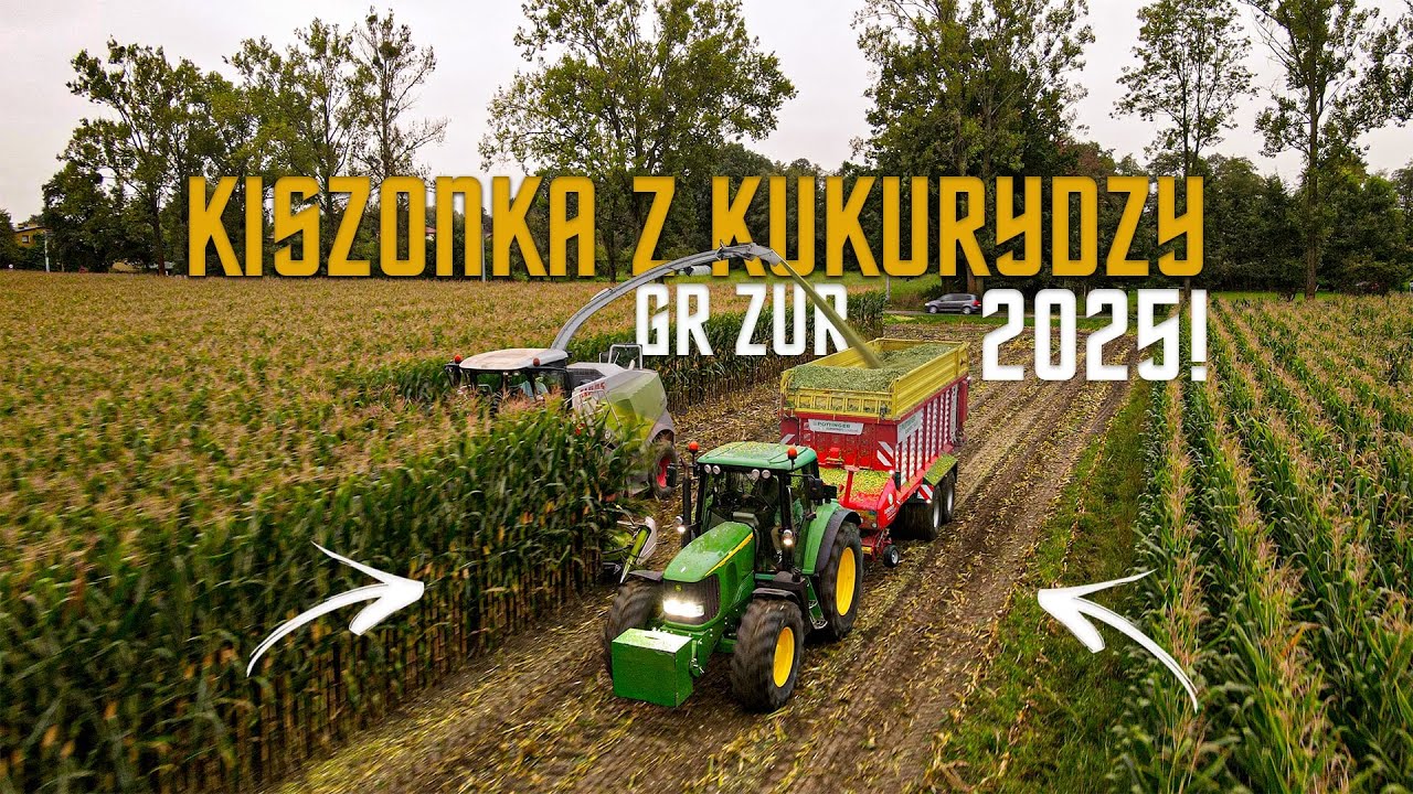 KUKURYDZA NA KISZONKĘ 2025 Z GR  ŻUR ! ☆ CLAAS JAGUAR 950 & 3 ODWOZY ☆ UR LAPCZYK ☆ OP&Oacute;R 24/7 VIXA !