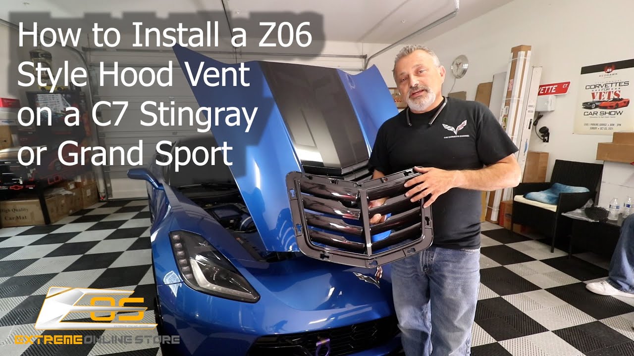 How to Install a Z06 Style Hood Vent on a C7 Stingray or Grand Sport