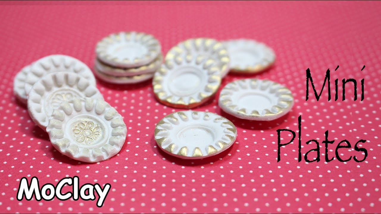 DIY. How to make Dollhouse Miniature plates