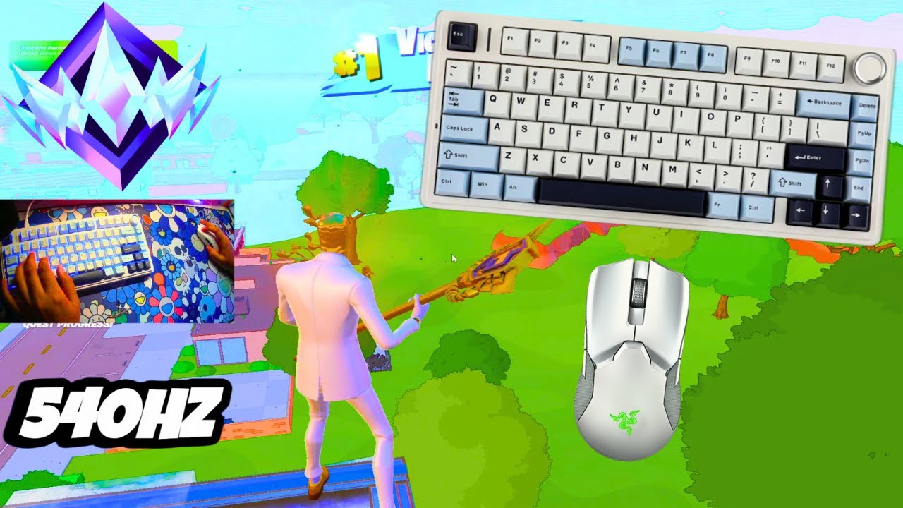 Aula F75 ASMR🤩 *NEW* Simpsons Ranked 💰 Satisfying Keyboard Fortnite 540 FPS Smooth 4K