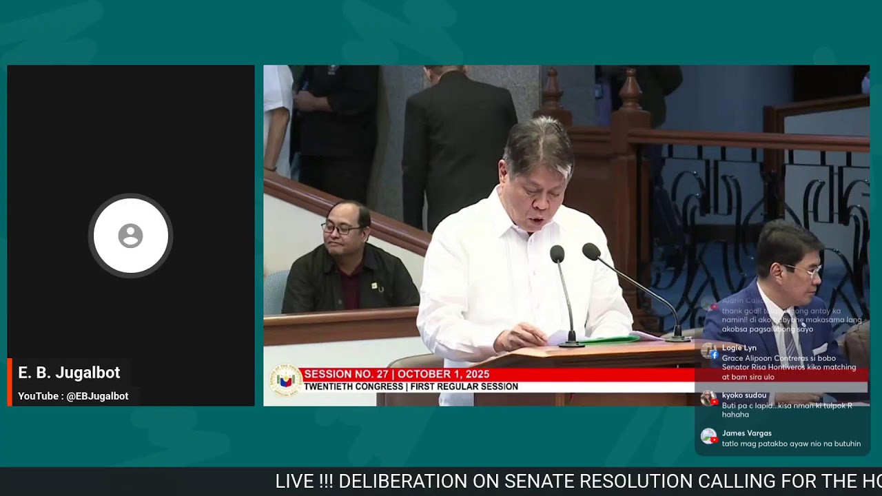 LIVE! Senate Resolution for fPRRD's house arrest | 01 Oct 2025