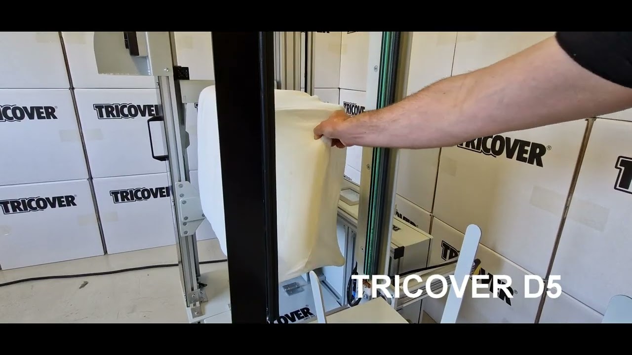 Tricover - D5 - MACHINE À HOUSSER VERTICALE - SEMI-AUTOMATIQUE