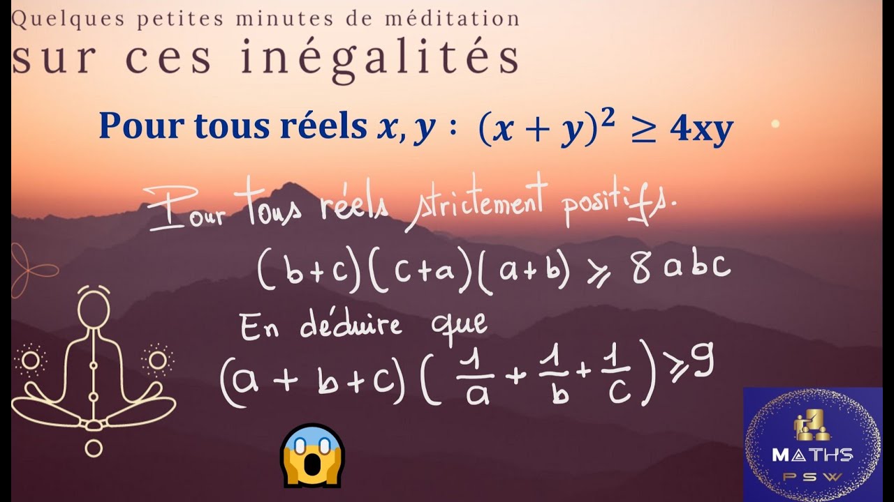Inégalités classiques N°2 #épisode2_psw