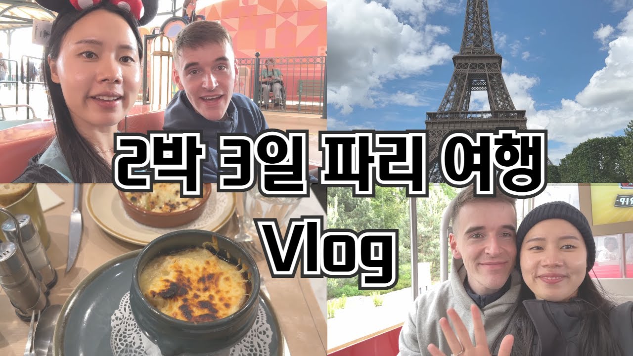 [Vlog] 독일 결혼기념일 1주년 프랑스 파리여행 | 디즈니 랜드 ✈️