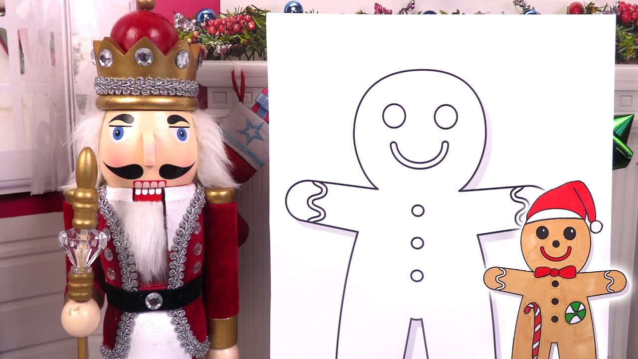 Noël 2022 🎄🎅🏼 Bonhomme Pain d’Epices Coloriage