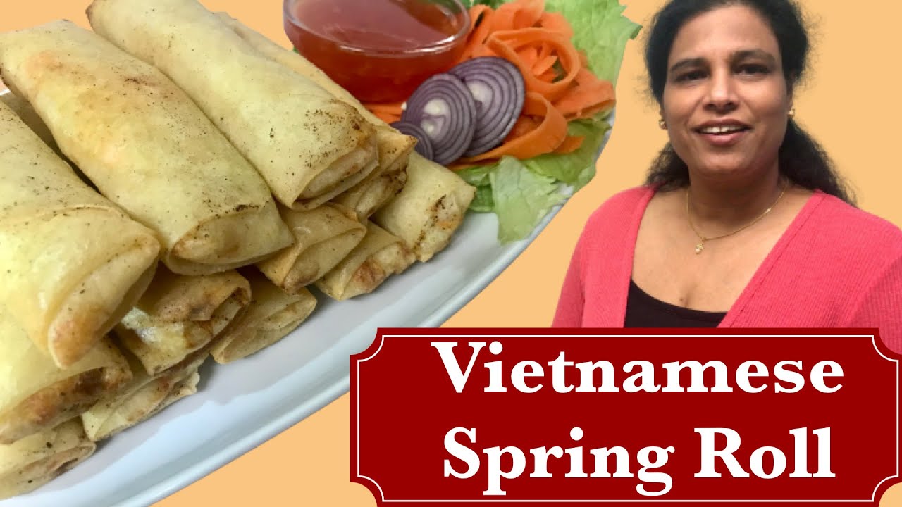 Vietnamese Fried Spring Roll Recipe in Tamil | Chicken Spring Roll