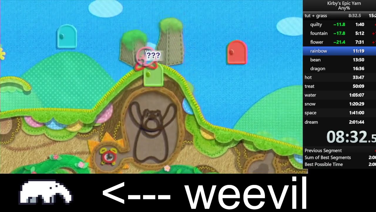 kirbys epic yarn any% 1:50:48.9