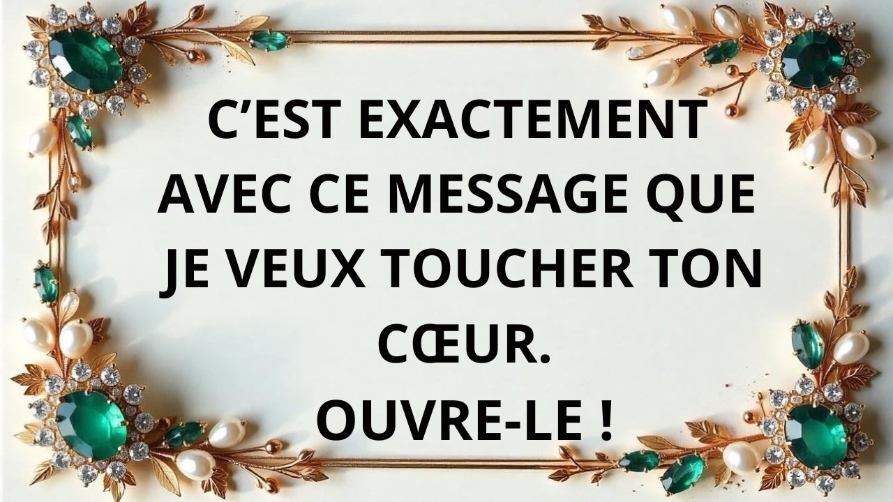 Cette vid&eacute;o va toucher ton c&oelig;ur sans pr&eacute;venir / Message d'amour
