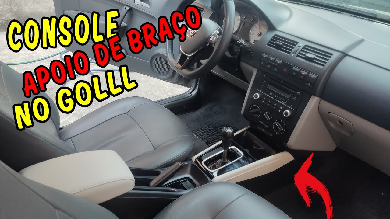INSTALAÇÃO DE CONSOLE COM APOIO DE BRAÇO NO GOL G3